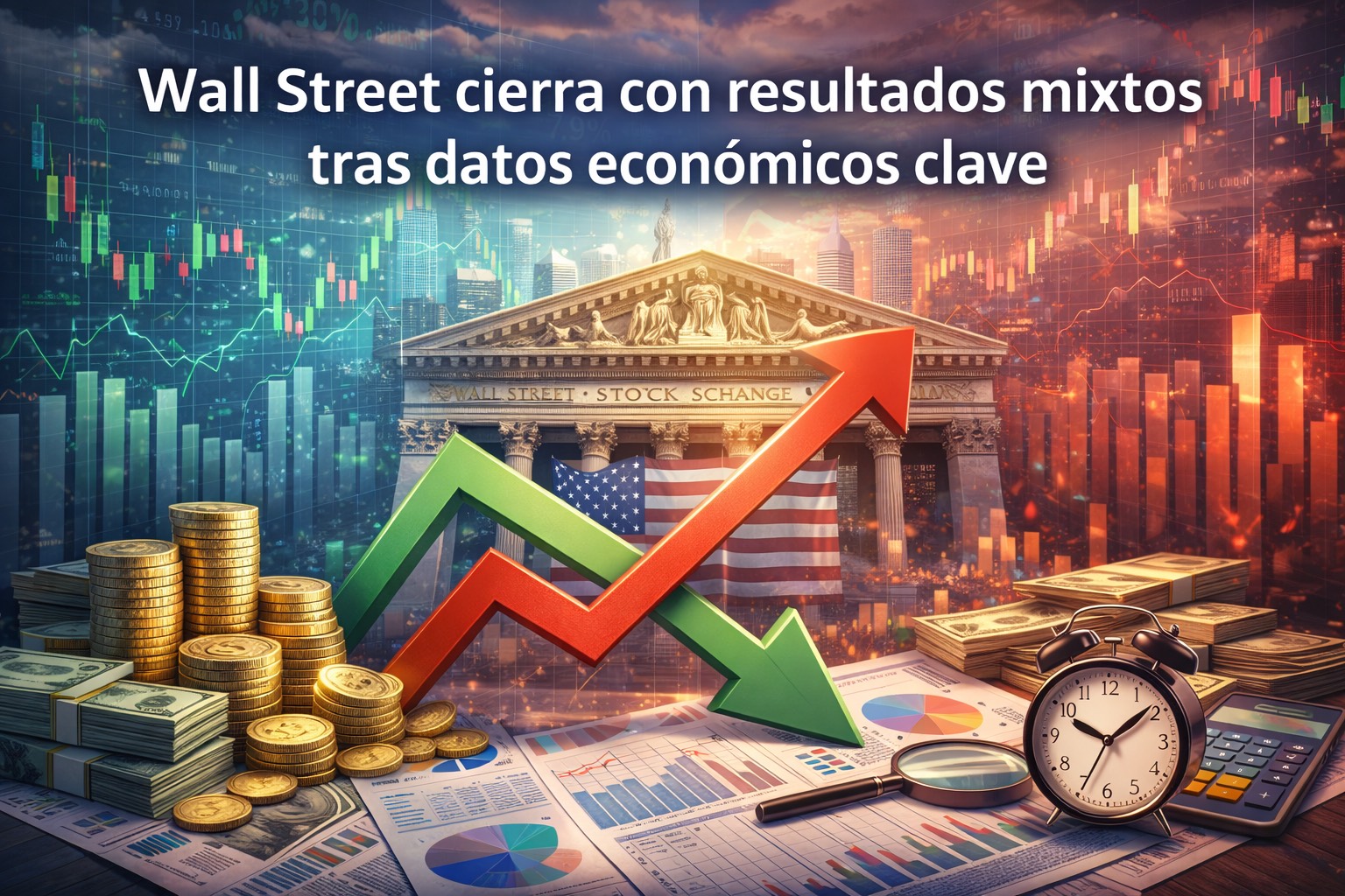Wall Street cierra con resultados mixtos tras datos económicos clave
