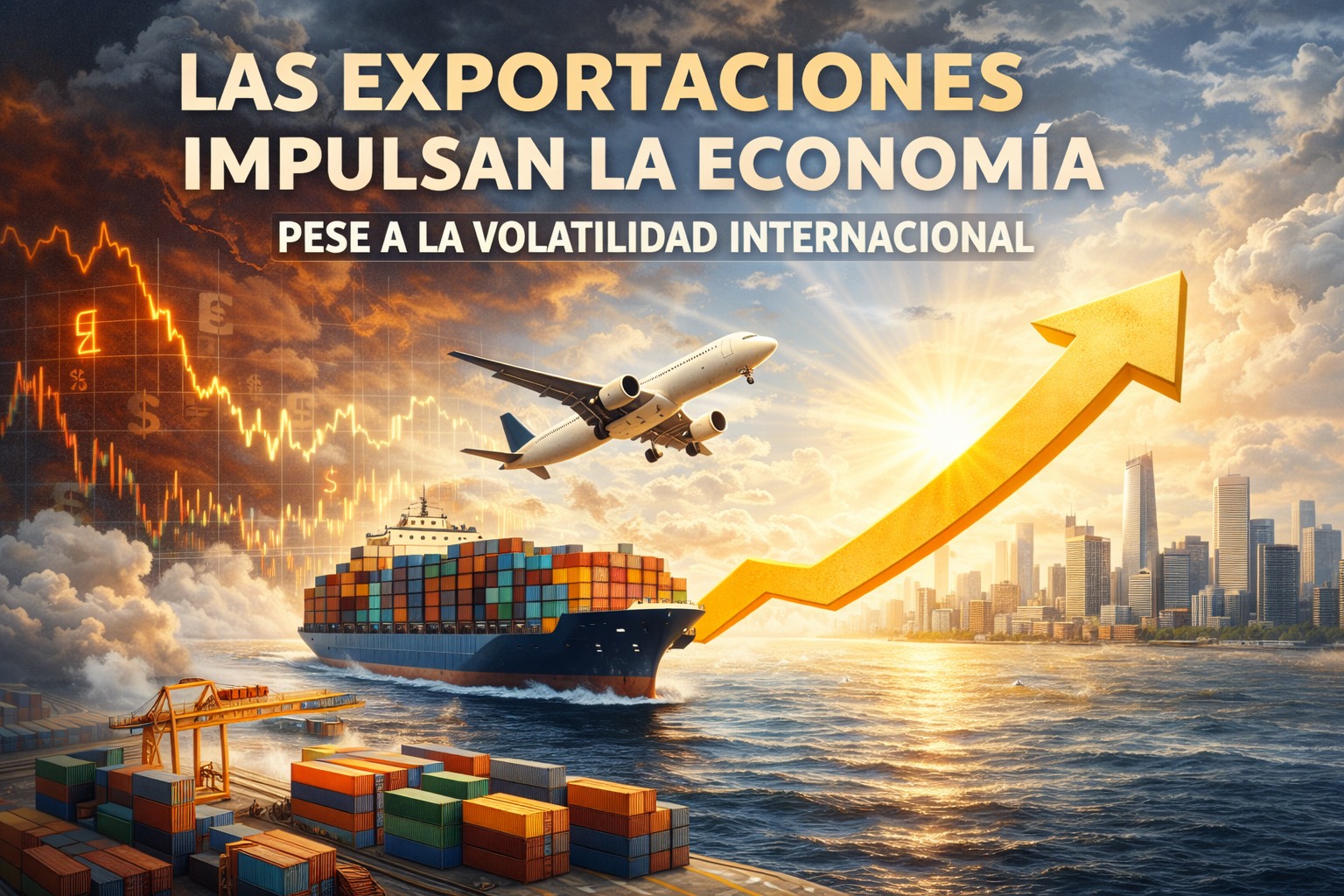 Las exportaciones impulsan la economía pese a la volatilidad internacional
