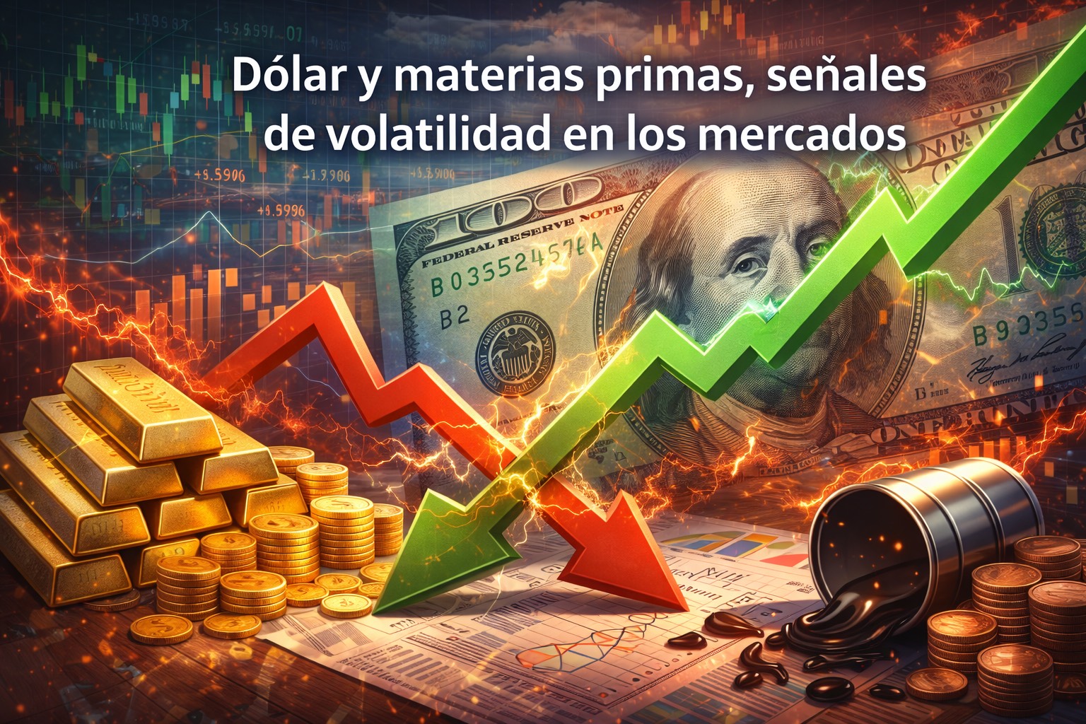 Dólar y materias primas: señales de volatilidad en los mercados