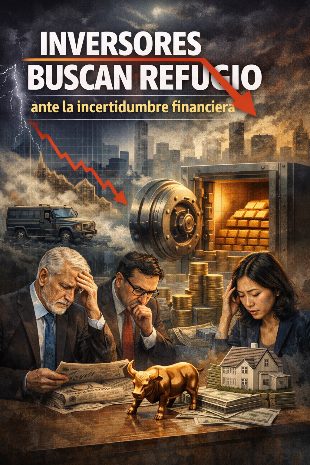 Inversores buscan refugio ante la incertidumbre financiera